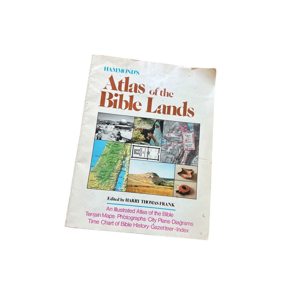 Hammond's Atlas of the Bible Lands Harry Thomas Frank 1984 Softcover Map Book